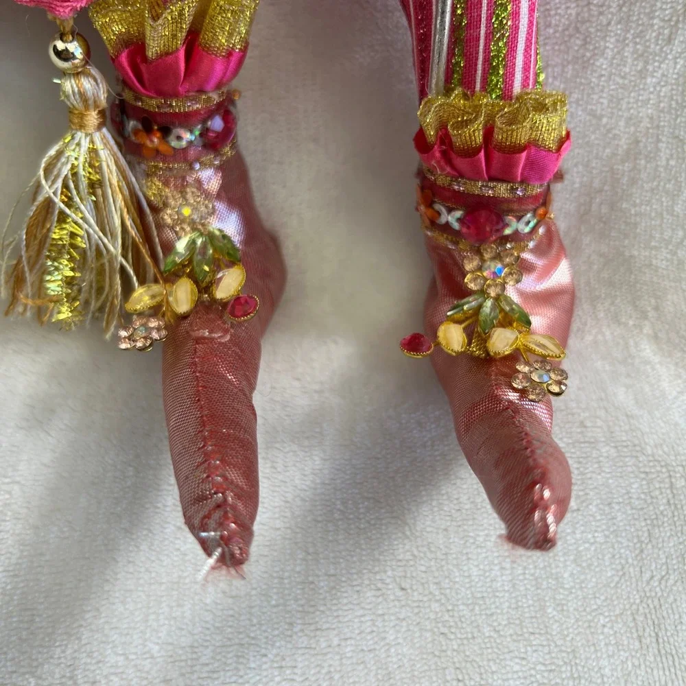 Mark Roberts Hope Fairy Collectible Doll Pink Velvet Sequin Jeweled Whimsical